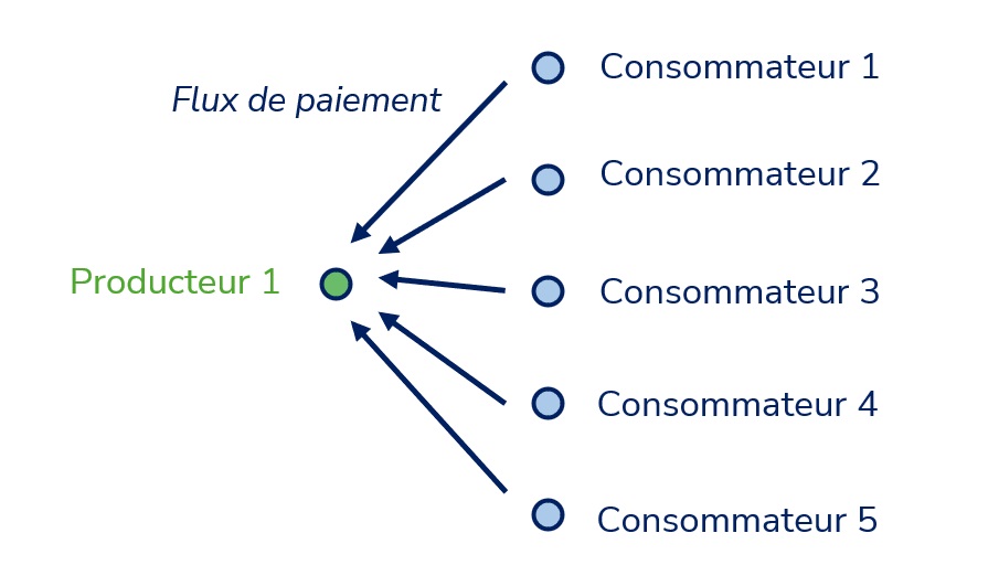 Flux de paiement en autoconsommation collective