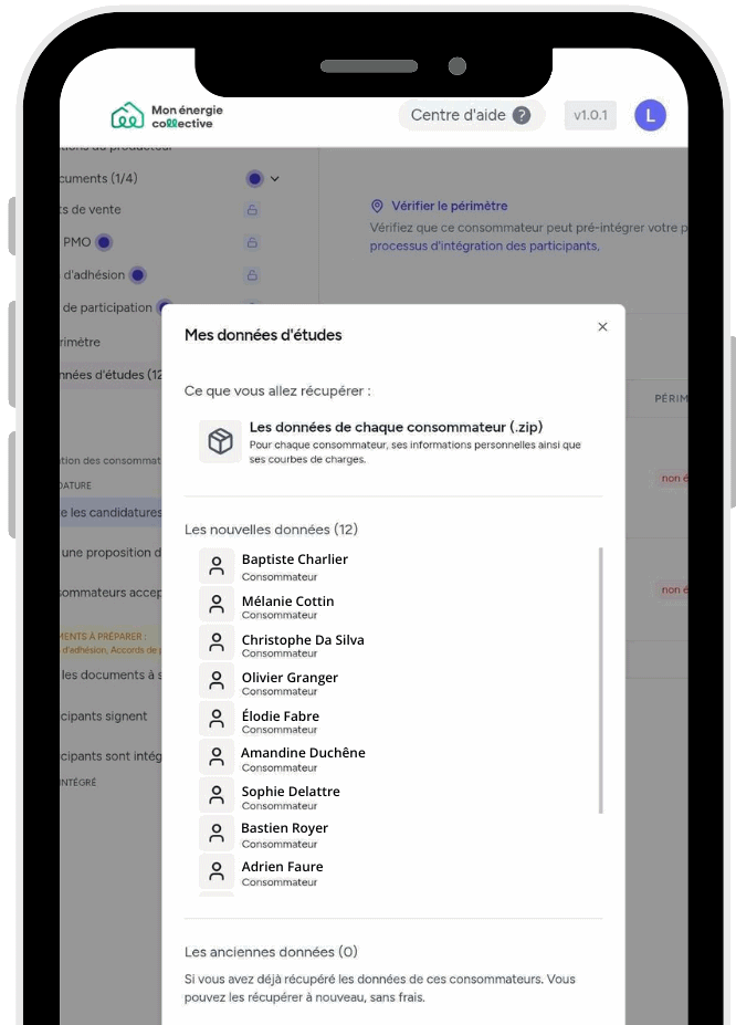 Données d'études autoconsommation collective