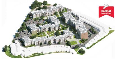 Résidence arc-en-ciel de Habitat Hauts-de-France en autoconsommation collective