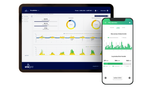 Logiciel EnoPower par Enogrid pour suivre l'autoconsommation collective
